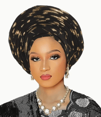 Image 2 of Elegant African Inspired Headscarf(Gele)