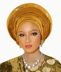 Image 4 of Elegant African Inspired Headscarf(Gele)