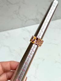 Two side Ring Yellow/Purple/White Size 7
