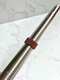 Image 1 of Two side Ring Dark grey/Red Size 7.75