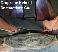 Image 17 of Vietnam USMC M-1 Helmet & 1965 Liner Mitchell Camo Cover. 1959 dated sweatband.