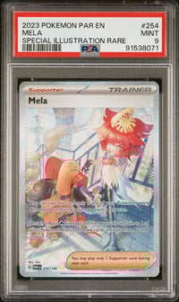 Image 1 of [PSA 9] 2023 POKEMON PAR EN-PARADOX RIFT #254 MELA SPECIAL ILLUSTRATION RARE