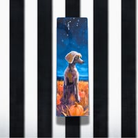 Image 1 of Bookmarks Halloween 2025 Dog - Grey folded ear dog