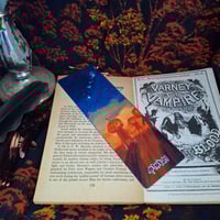 Image 3 of Bookmarks Halloween 2025 Dog - Grey folded ear dog