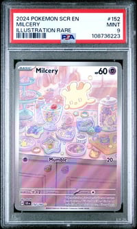 Image 1 of [PSA 9] 2024 POKEMON SCR EN-STELLAR CROWN #152 MILCERY ILLUSTRATION RARE