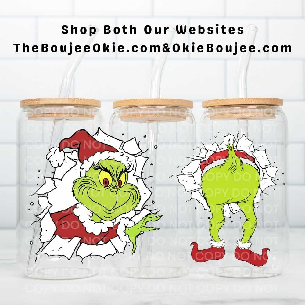 Image of Grinch Ass Uv Dtf Wrap W0696