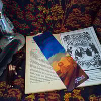 Image 3 of Bookmarks Halloween 2025 Dog - Doberman and pumpkin