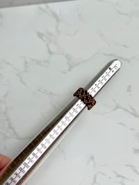 Image 2 of Orange/Black/Dark Grey Size 4.25, Two side Ring 