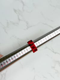 Image 1 of Red/Black Size 7.5, Two side Ring 