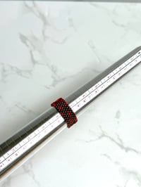 Image 2 of Red/Black Size 7.5, Two side Ring 