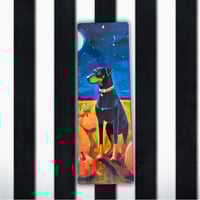 Image 1 of Bookmarks Halloween 2025 Dog - Australian Kelpie with collar
