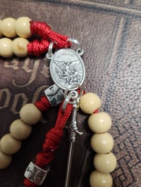 Image 3 of Saint Michael Archangel Paracord Rosary