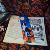 Image 2 of Bookmarks Halloween 2025 Dog - Border Collie puppy