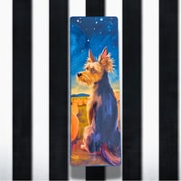 Image 1 of Bookmarks Halloween 2025 Dog - Yorkshire Terrier contemplating