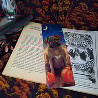 Image 2 of Bookmarks Halloween 2025 Dog - Pug Brown