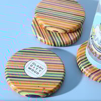 Image 4 of Mini Tinnie Tables - Set of 4 Recycled Skate Coasters