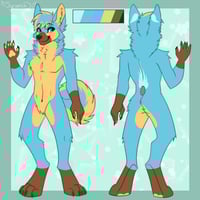 Hux Anthro Standing - Single Plush Commission