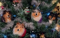 Image 1 of Christmas Sale: Custom  dog  ornaments -$50 ea.or 2/$90 3/$120
