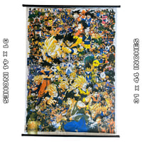 Vintage Dragon Ball Collage Wall Scroll 