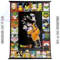 Vintage Dragon Ball Z Characters Wall Scroll