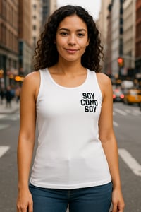 Image 1 of Ladies White SCS Tank Top