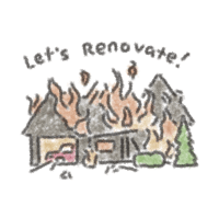 Let's Renovate Sticker