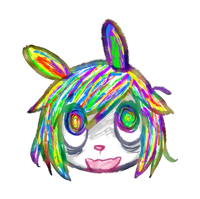 Rainbow Bunny Sticker