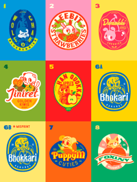 Image 2 of 【XS】SKZOO — FRUIT STAND (STICKERS)