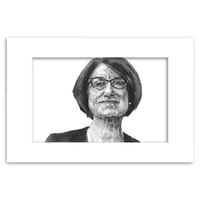 Image 2 of Amy Klobuchar | 4x6 | Original Graphite Drawing