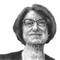 Image 1 of Amy Klobuchar | 4x6 | Original Graphite Drawing