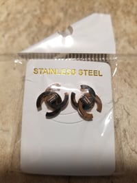 Image 1 of Chanel Earrings Rose Gold