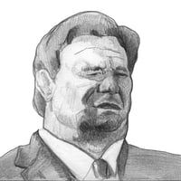 Image 1 of Ron Desantis | 4x6 | Original Graphite Drawing