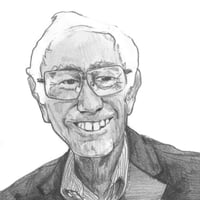 Image 1 of Bernie Sanders | 4x6 | Original Graphite Drawing