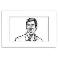 Image 2 of Beto O'Rourke | 4x6 | Original Pen & Ink Drawing