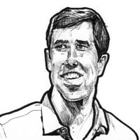 Image 1 of Beto O'Rourke | 4x6 | Original Pen & Ink Drawing