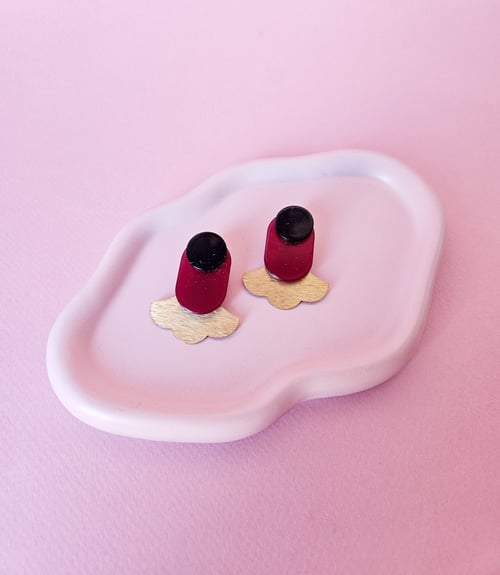 Image of Pendientes IZADI - Granate