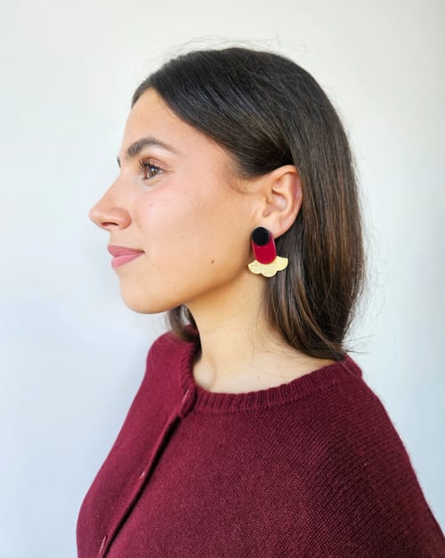 Image of Pendientes IZADI - Granate