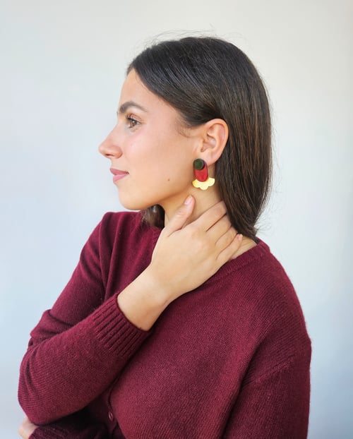 Image of Pendientes IZADI - Granate