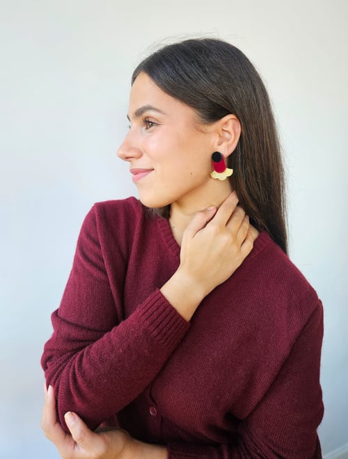 Image of Pendientes IZADI - Granate