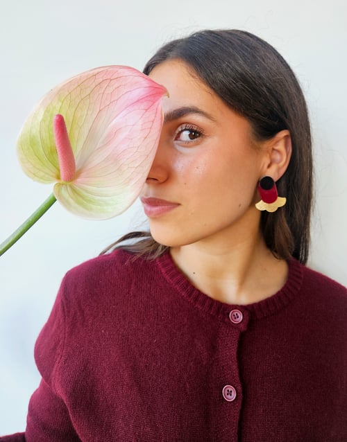 Image of Pendientes IZADI - Granate