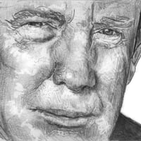 Image 1 of Donald Trump | 4x6 | Original Graphite Drawing
