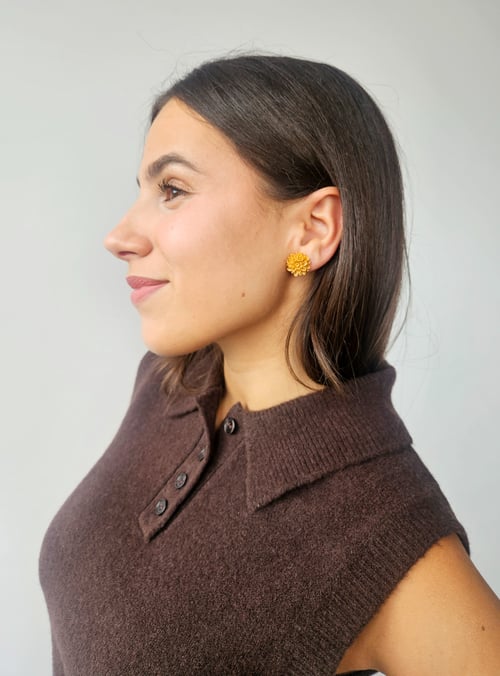 Image of Pendientes DAHLIA - Mostaza