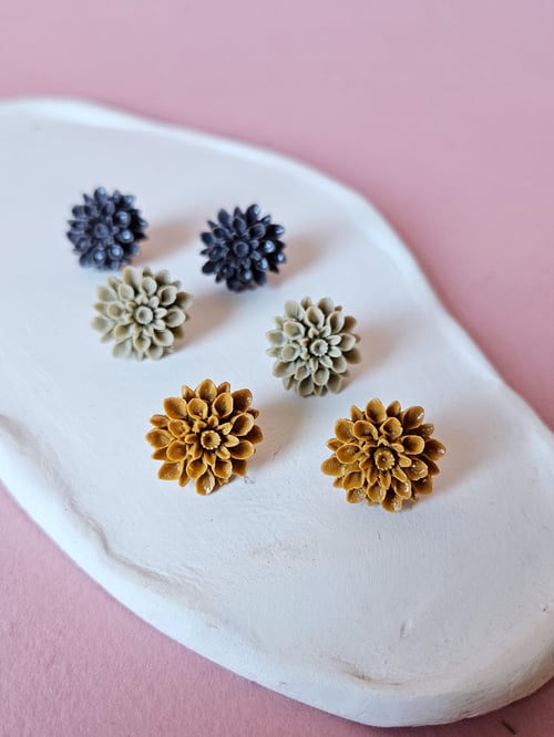 Image of Pendientes DAHLIA - Mostaza