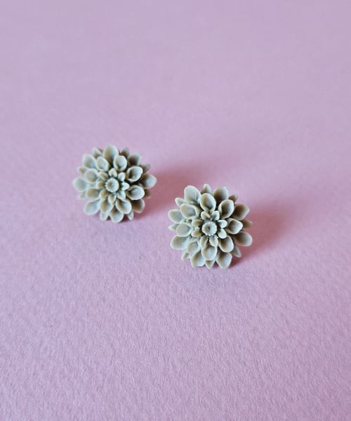 Image of Pendientes DAHLIA - Beige topo