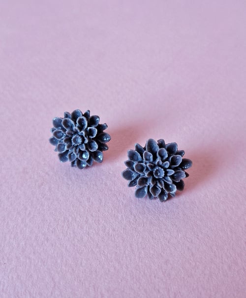 Image of Pendientes DAHLIA - Gris antracita