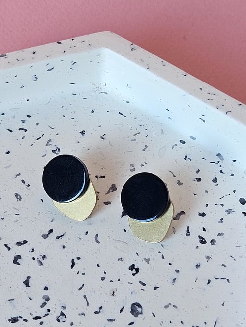 Image of Pendientes ERIKA - Negro