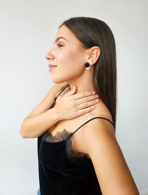 Image of Pendientes ERIKA - Negro