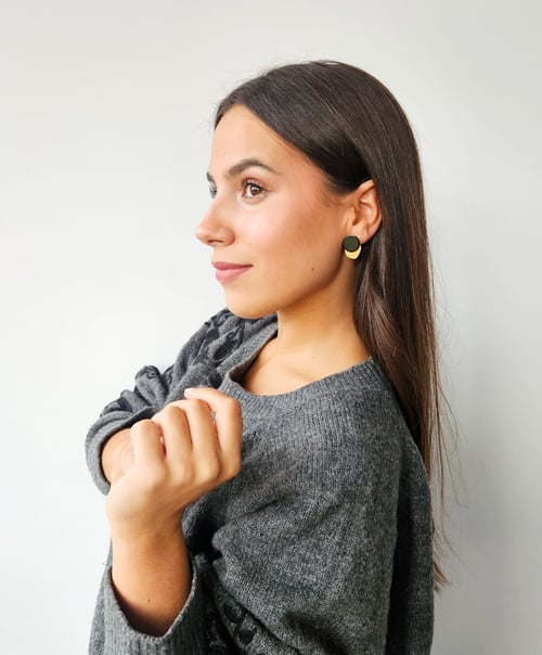 Image of Pendientes ERIKA - Negro