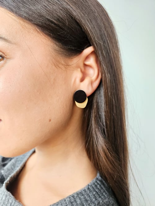 Image of Pendientes ERIKA - Negro
