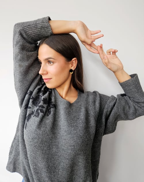 Image of Pendientes ERIKA - Negro